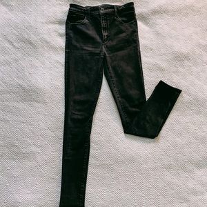 Abercrombie Black Simone High Rise Skinny Jeans